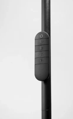 Slim uplight gulvlampe med leselys og fjernkontroll