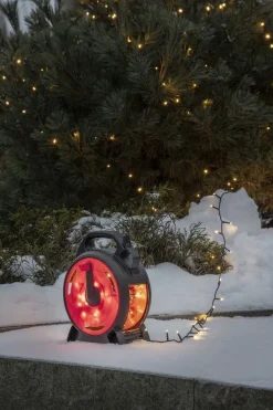 Slynge 600 LED 42 meter julelys på kabeltrommel IP44 - Amber