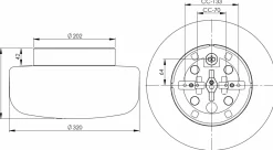 Solenne 320/173 tak/vegglampe IP44 E27