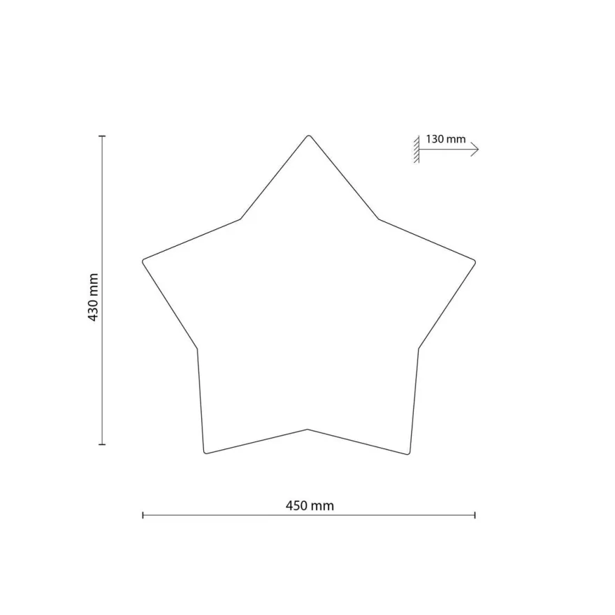 Star tak/vegglampe