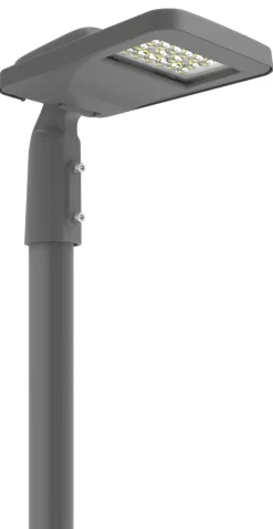 Stolpearmatur 50W 4000 Kelvin - Antrasitt grå