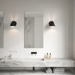 Strap vegglampe - Svart