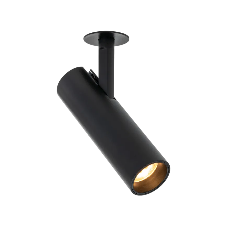 Tania Mini Slim Basic takspot for innfelling 9W 2700K RA90 Dimbar - Svart
