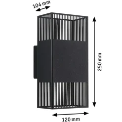 Tharin vegglampe opp/ned 2 x 3,7W 3000 Kelvin IP44