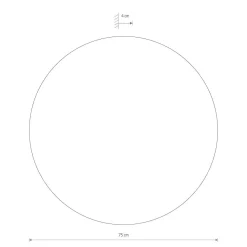 Timber rund vegglampe 75 cm 22W 3000 Kelvin