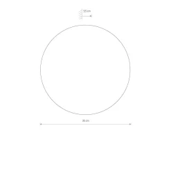 Timber rund vegglampe 35 cm 13W 3000 Kelvin