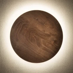 Timber rund vegglampe 35 cm 13W 3000 Kelvin