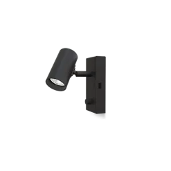 Tyson vegglampe m/USB høyre side dimbar - Svart