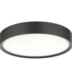 Universal taklampe 33 cm 3-step dim 18W 3000 Kelvin IP44 - Svart