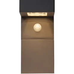 Vegglampe Solcelle med sensor - Svart