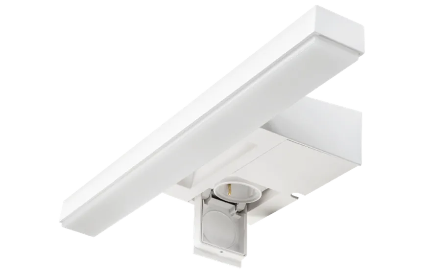 View vegglampe baderom 46 cm 3000K 16W IP44 m/stikkontakt