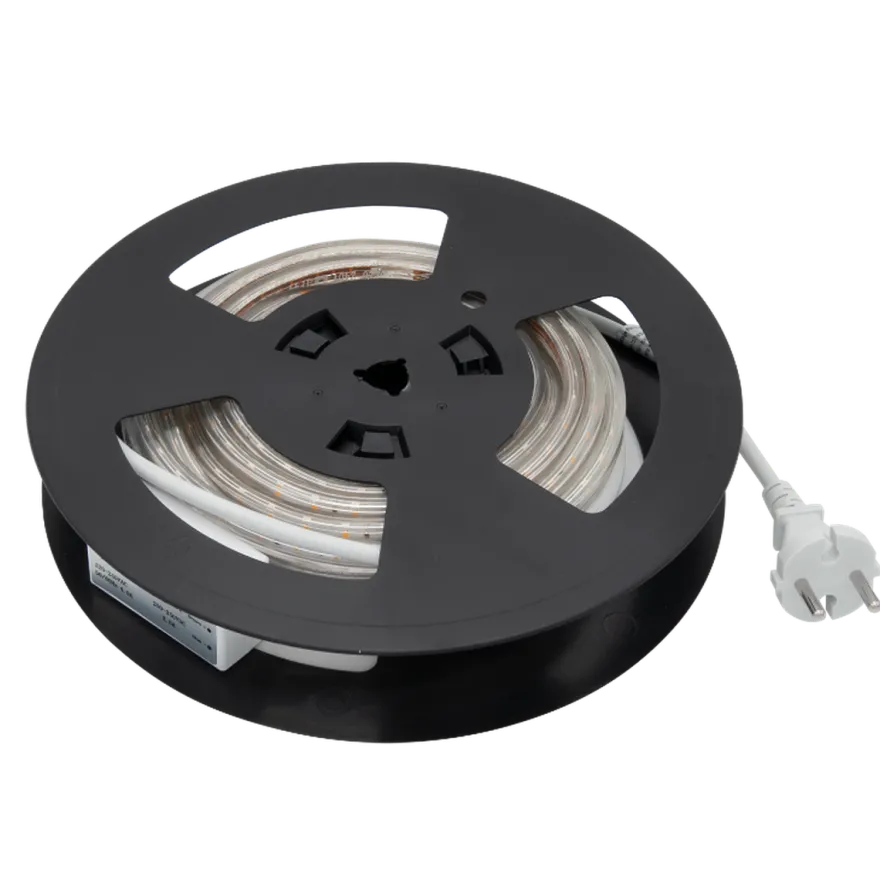 230V LED-Strip 9,2W 3000K IP65 Dimbar m/stikkontakt - 20 meter