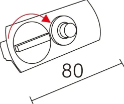 Vox pendeladapter for spotskinne - Svart