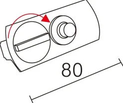 Vox pendeladapter for spotskinne