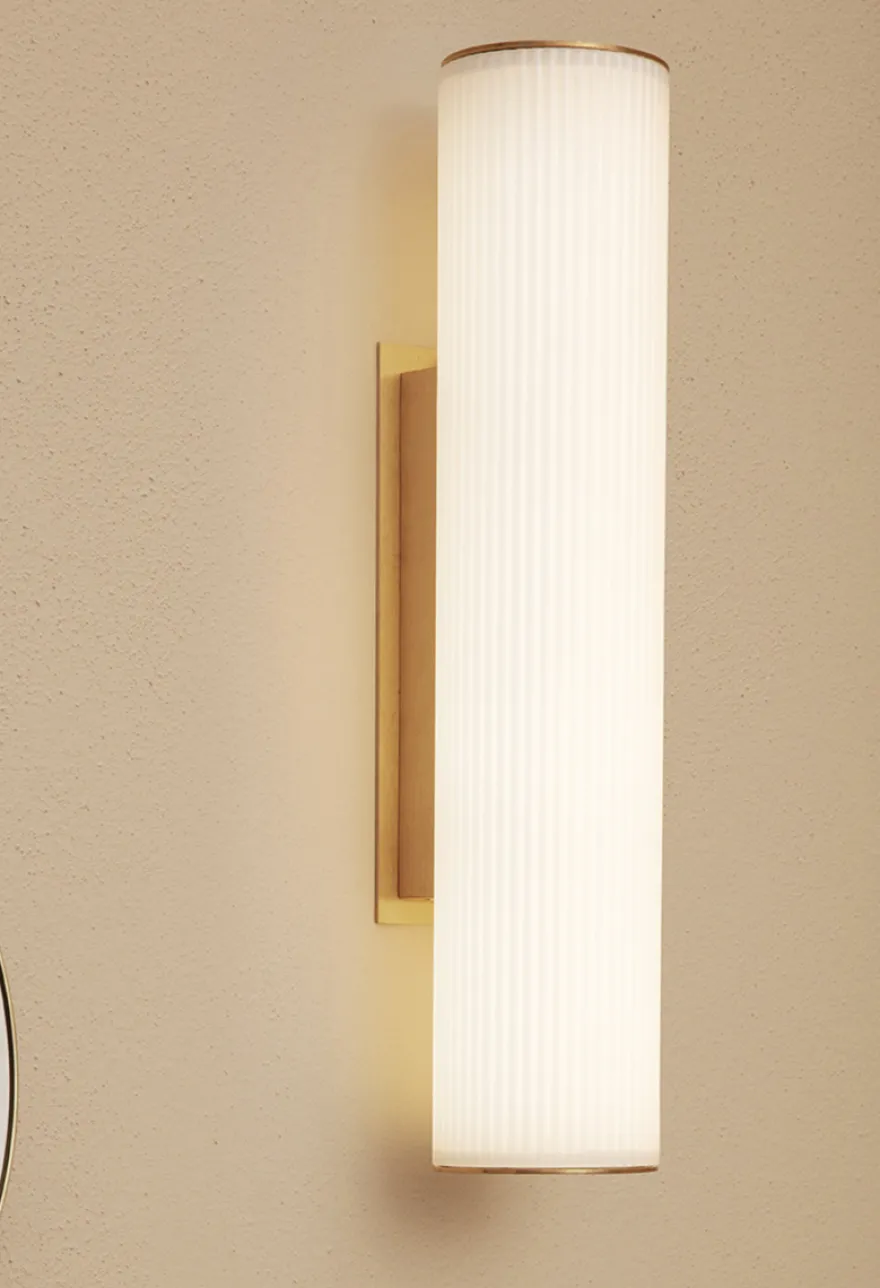 Vuelta Vegglampe 40cm - hvit /messing