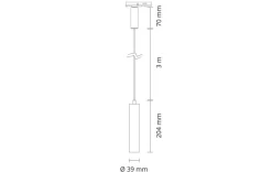 Zip Tube Micro pendel 7W LED 2000-2800K dim to warm